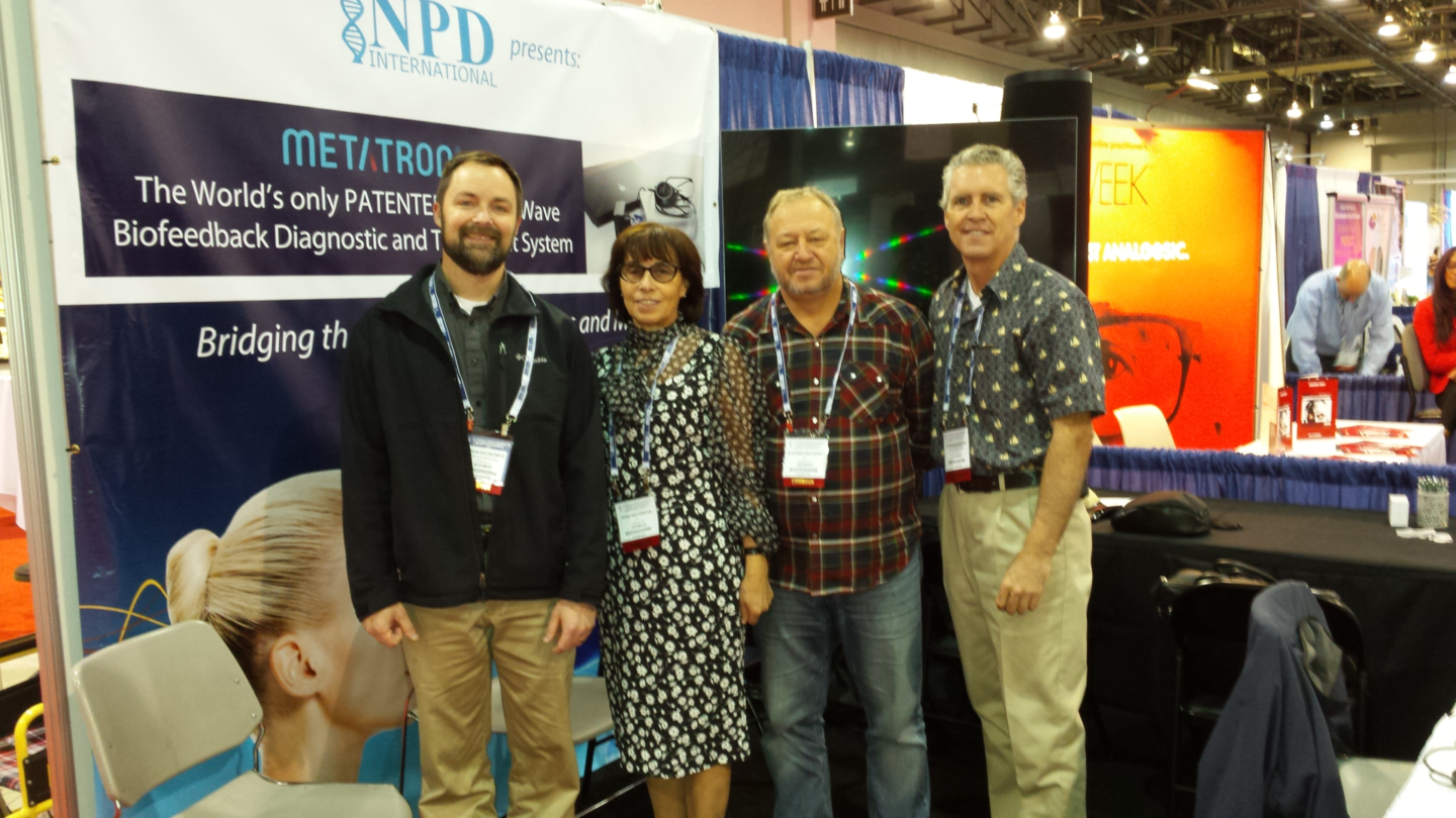 Left to Right: Dr. Jason Siczkowyz (NPD), Dr. Vera Nesterova (IPP), Vladimir Nesterov (Metatron Inventor), Steve Morgeson (NPD)